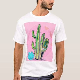 "Kaktus and Lizard T - Shirt: Wüstenschönheit in R T-Shirt