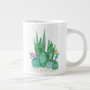 Kaktus, Aquarell Jumbo-Tasse