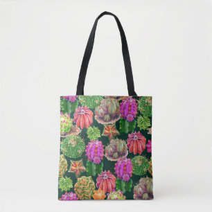 Kaktus Aquarell Nahtloses Blumenmuster