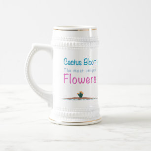 Kaktus blühen die einzigartigsten Blume Bierglas
