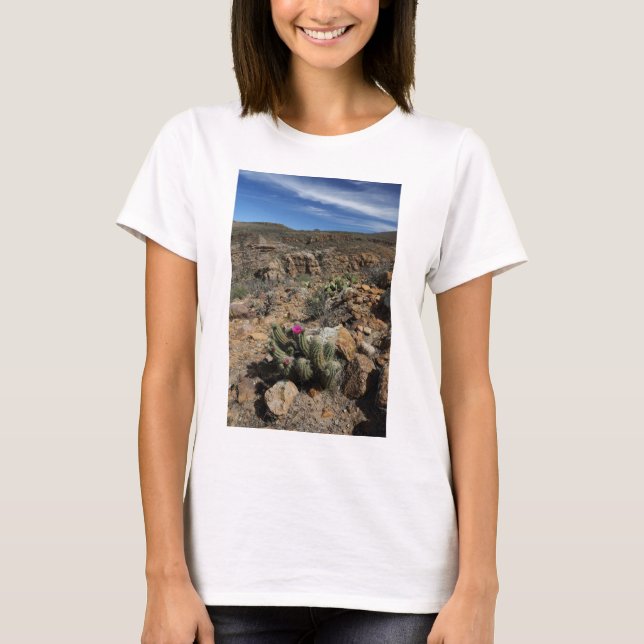 Kaktus-Blühen T-Shirt (Vorderseite)