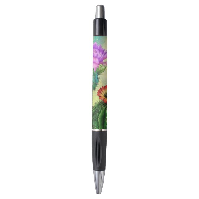Kaktus Blume Pen Kugelschreiber (Vorderseite Vertikal)