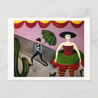 Kaktus-Blume Postkarte