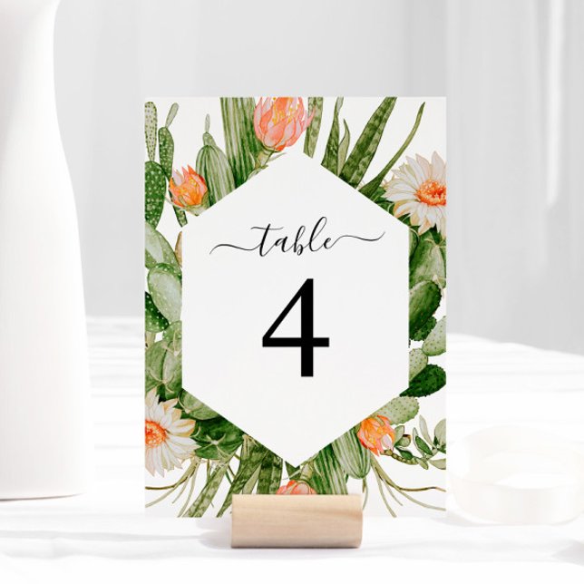 Kaktus-Blume Tabelle 4 Tischnummer Hochzeiten (Von Creator hochgeladen)