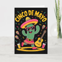 Kaktus Cinco De Mayo Sombrero Maracas Musikparty