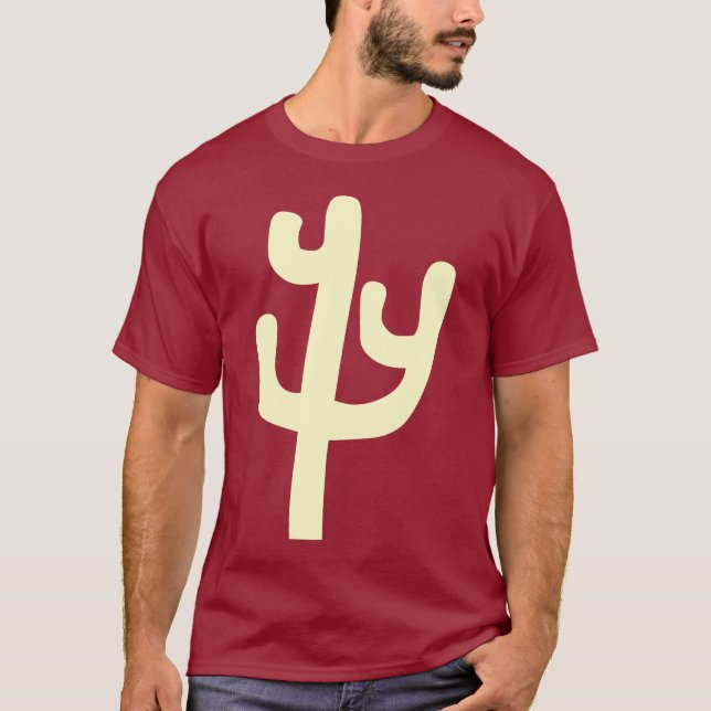 Kaktus - Creme T-Shirt (Vorderseite)