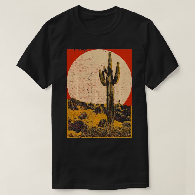 Kaktus der Südwestwüste T-Shirt (Design vorne)
