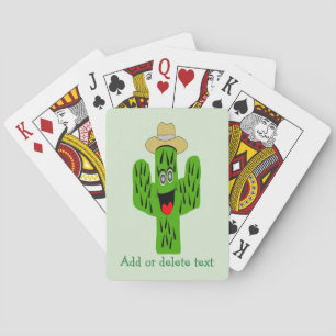 Kaktus Design Jeder Farbige Hintergrund Spielkarten