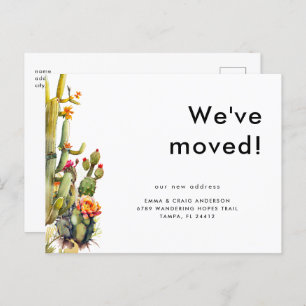 Kaktus, die wir bewegt haben postkarte