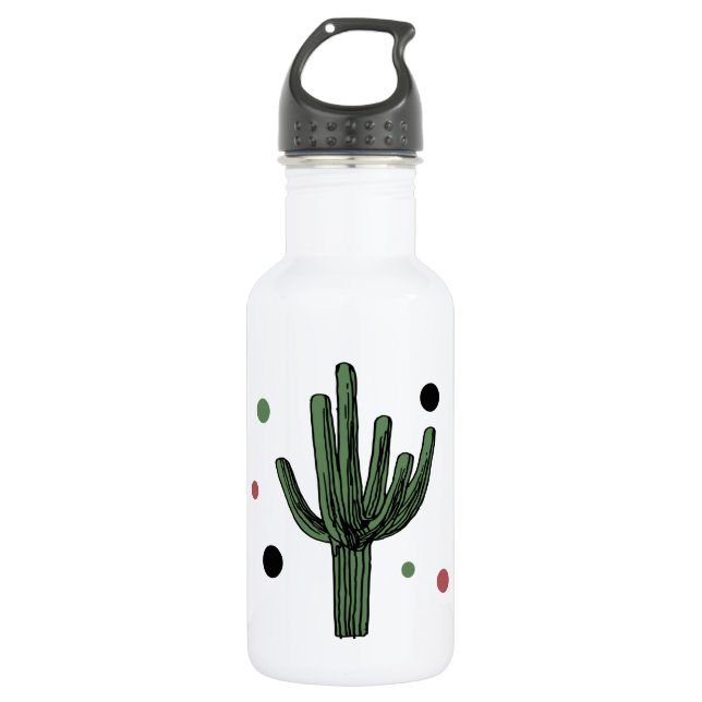 Kaktus Edelstahlflasche (Vorderseite)