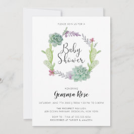 Kaktus, Fiesta Babydusche Einladung