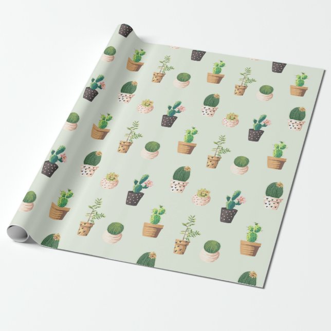 Kaktus Geschenkpapier (Ungerollt)