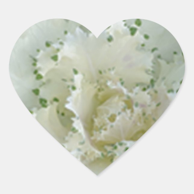 Kaktus Herz-Aufkleber (Vorderseite)