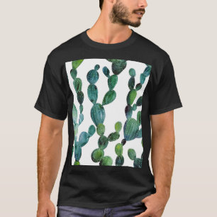 Kaktus-Hype: Trend tropischer Wasserfarben T-Shirt