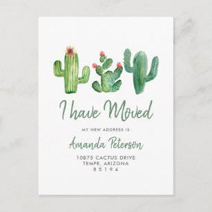 Kaktus I haben bewegliche Mitteilungs-Postkarte Ankündigungspostkarte