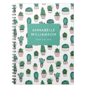 Kaktus Kaktuspflanzenmuster Notizblock