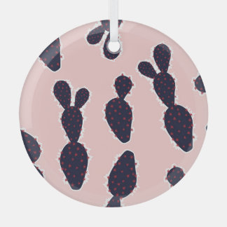 Kaktus Kutness: Süße Pastellmuster Ornament Aus Glas