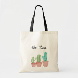 Kaktus-Lehrer-Dankeschön-Tasche Tragetasche