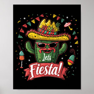 Kaktus - Lustiger Cinco De Mayo Männer Frauen Mexi Poster