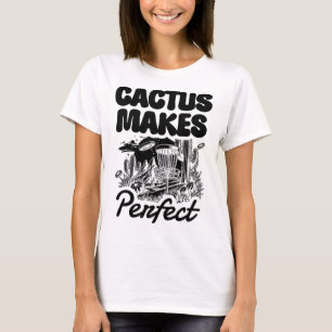 Kaktus macht perfektes Disc-Golf-Abenteuer T-Shirt