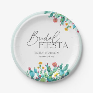 Kaktus Mexikanische Fiesta Brautparty Pappteller