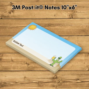 Kaktus mit Bier Post-it Klebezettel