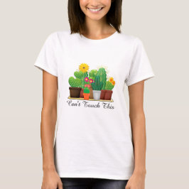 Kaktus mit gelben Blumen / Garten-T - Shirt