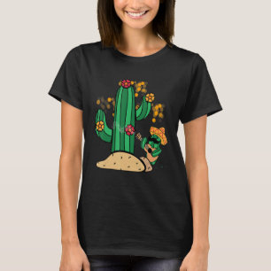 Kaktus Musik singende Gitarre Sombrero Mexikaner W T-Shirt