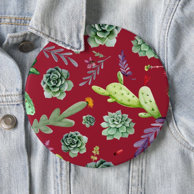 Kaktus Muster 4 Button (Beispiel)