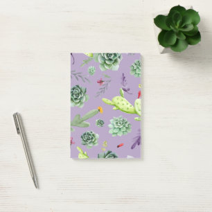 Kaktus Muster 7 Post-it Klebezettel