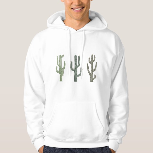 Kaktus-Pflanze Hoodie (Vorderseite)
