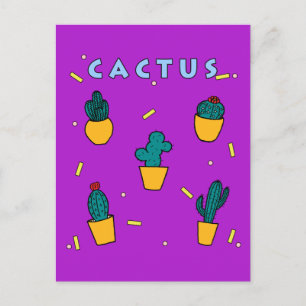 Kaktus Postkarte