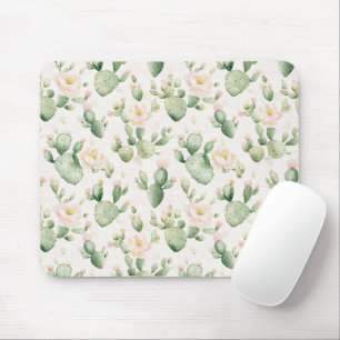 Kaktus rosa Blüten Mousepad