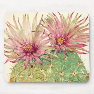 Kaktus Rosa Blüten Mousepad