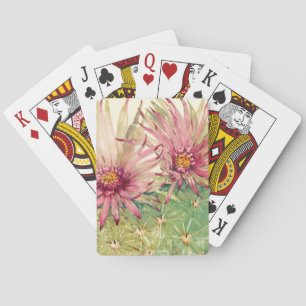 Kaktus Rosa Blüten Spielkarten
