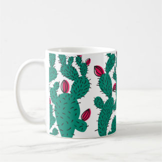 Kaktus seamless pattern. Hipster Kaffeetasse