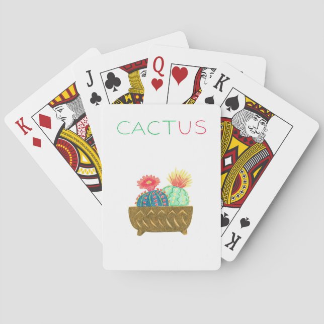 Kaktus Spielkarten (Rückseite)