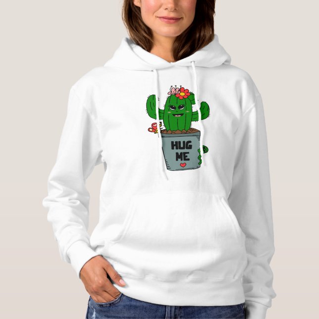Kaktus Umarmung   Hoodie (Vorderseite)