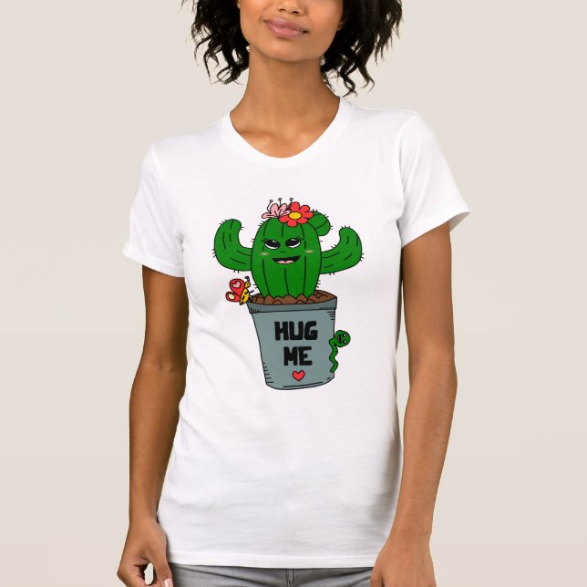 Kaktus Umarmung T-Shirt (Vorderseite)