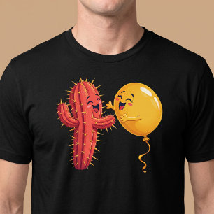 Kaktus und Ballon schlechte Kombination Lustig T-Shirt