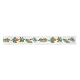 Kaktus und Leaf Satin Ribbon Satinband