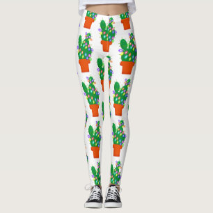 Kaktus-Weihnachtsbaum Leggings