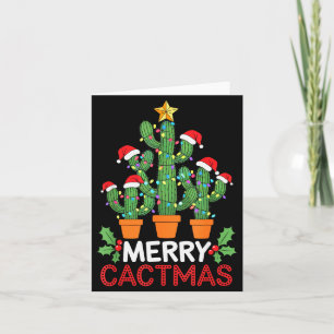 Kaktus-Weihnachtsbaum Lustig Fröhliche Kaktmas Kak Karte