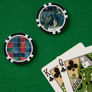 Kaktus Western Cowboy Cowgirl Pokerchips