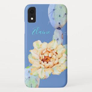 Kaktus Wüste Blume Aquarell lila Peach Case-Mate iPhone Hülle