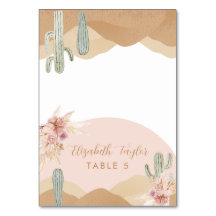 Kaktus Wüste geflochtene Platzkarten, Arizona Bohe