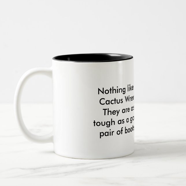 Kaktus-Zaunkönig Zweifarbige Tasse (Links)