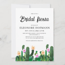 Kaktusblüten Braut Fiesta Einladung
