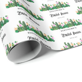 Kaktusblüten Braut-Fiesta Geschenkpapier