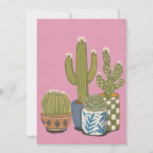 Kaktusblüten Rosa Einladung